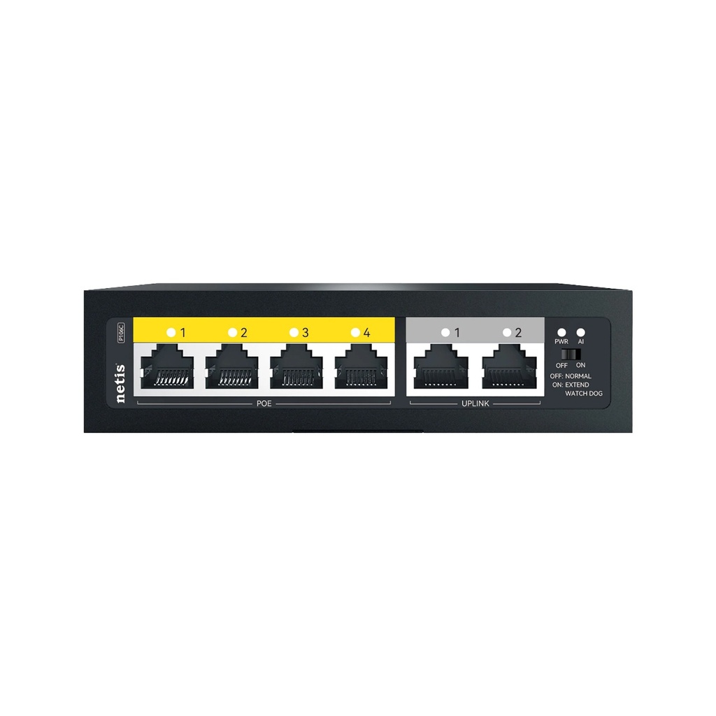 Netis POE Switch (P106C) 4POE+2RJ45 100M Standard