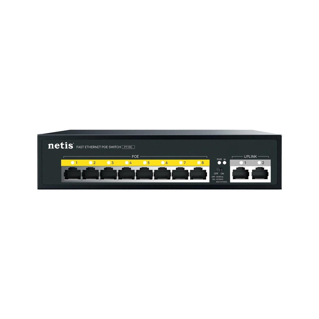 Netis POE Switch (P110C) 8POE+2RJ45 100M Standard