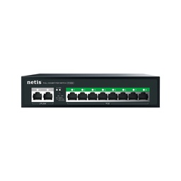 Netis P110GC is a 10 port PoE switch ,total 8 Gigabit Ethernet PoE Port and 2 Gigabit ethernet Uplink, Switch maximum power 120W and Single port maximum power 30W and Warranty 1 year.
