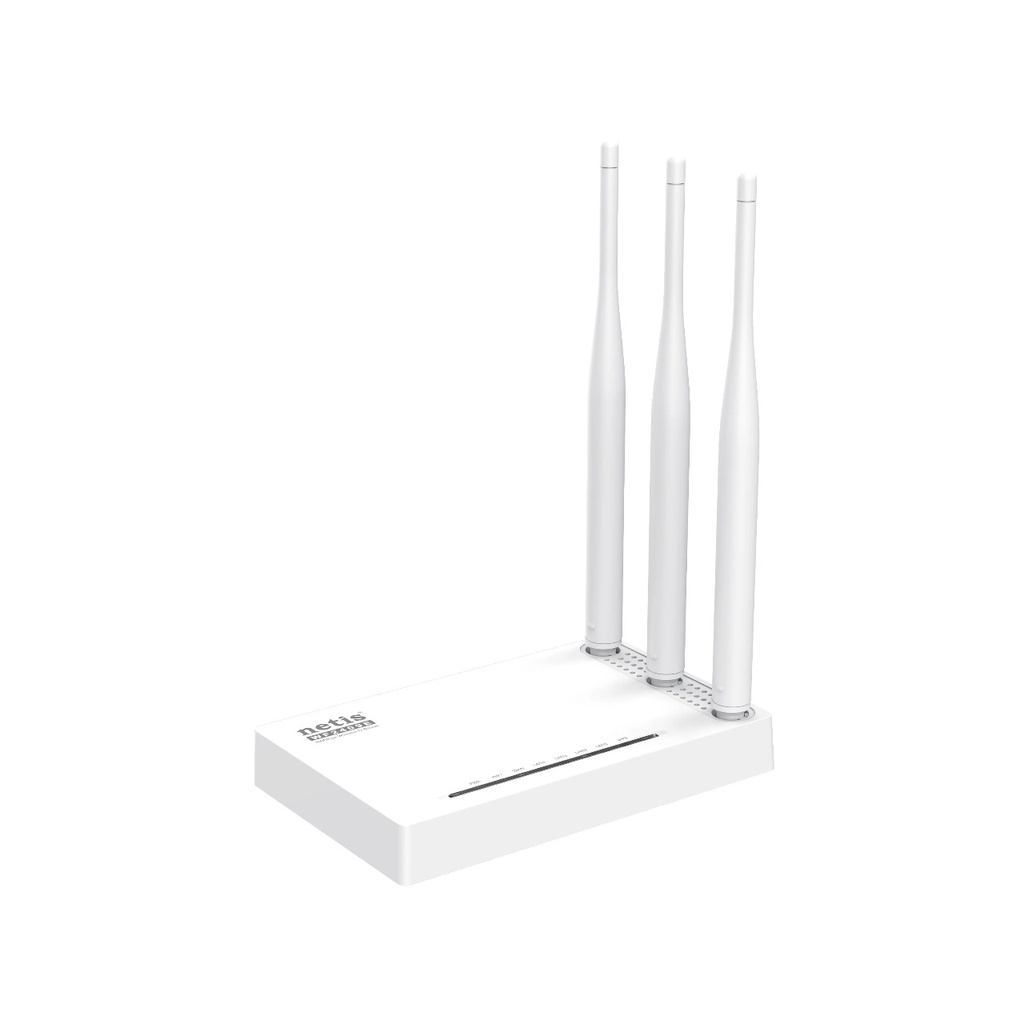 Netis WF2409E router, 300 Mbps Wireless-N AP WiFi Router/Range Extender MIMO High Gain 5dBi Triple Antennas WPS Button Multi-SSID Easy Quick Setup, Waranty 1 year.
